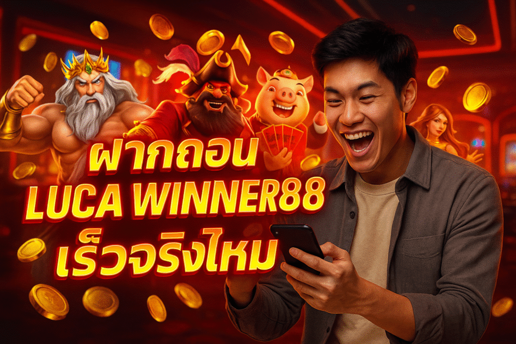 ฝากถอน LUCA WINNER88 เร็วจริงไหม