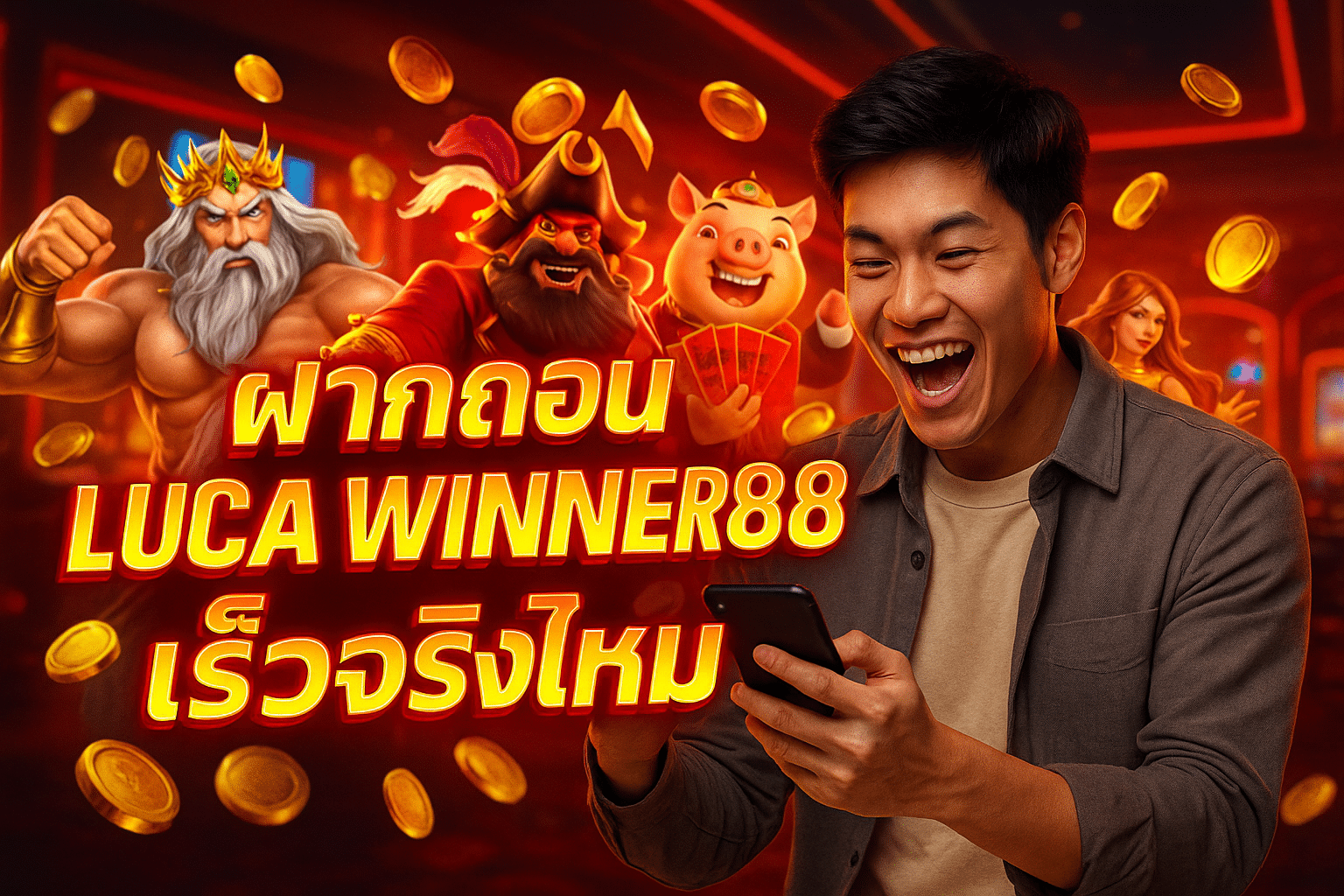 ฝากถอน LUCA WINNER88 เร็วจริงไหม